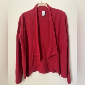 Red Sahalie Drape Cardigan Womens size Small